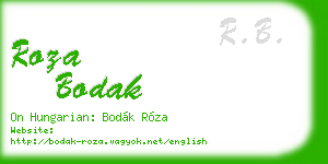 roza bodak business card